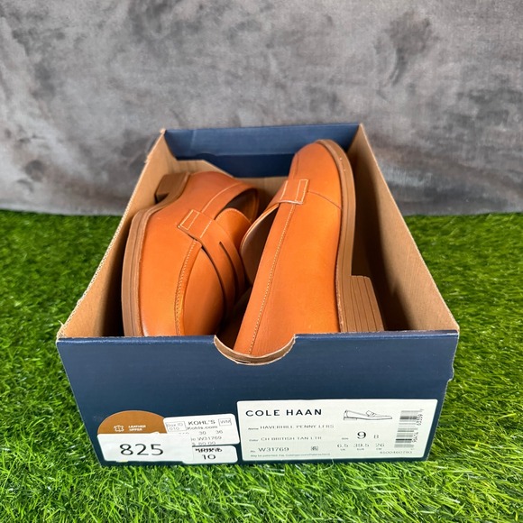 Cole Haan Haverhill Penny Loafers British Tan Leather W31769 Shoes Womens 9 B - Picture 13 of 13